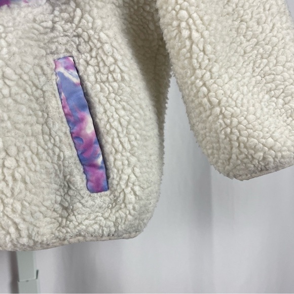 1 Madison 18 Months Sherpa Outdoor Pullover Tie Dye Hiking Camping Fleece Boho - Picture 7 of 10